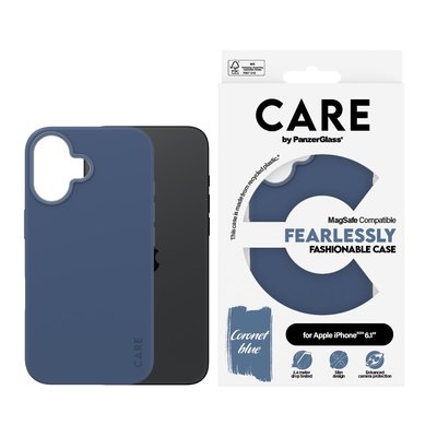 PanzerGlass Care by iPhone 16, Fashionable MagSafe, Mavi, Kılıf