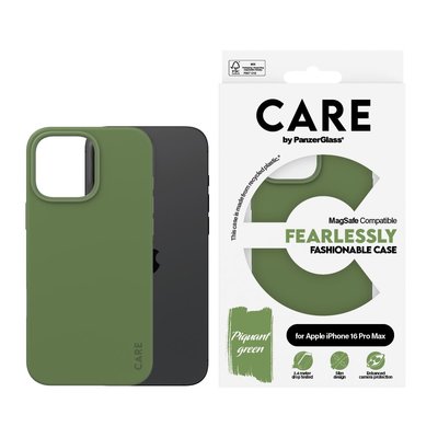 PanzerGlass Care by iPhone 16 Pro Max, Fashionable MagSafe, Yeşil, Kılıf