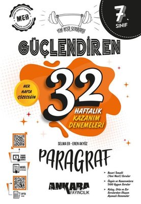 7. Sınıf Güçlendiren 32 Haftalık Paragraf Kazanım Denemeleri