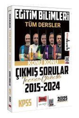 2025 KPSS Eğitim Bilimleri Tüm Dersler 2015-2024 Tamamı Çözümlü Konu Konu Çıkmış Sorular