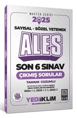 2025 ALES Sayısal Sözel Yetenek Tamamı Çözümlü Son 6 Sınav Çıkmış Sorular (28.07.2024 Tarihli ALES)