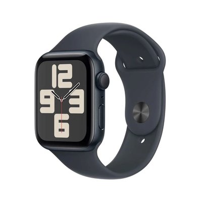 Apple Watch SE GPS 44mm Aluminium Case with Midnight Sport Band - S/M