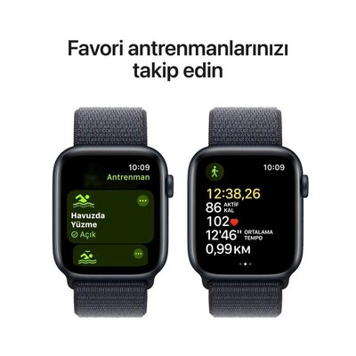 Apple Watch SE GPS 44mm Aluminium Case with Ink Sport Loop