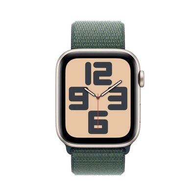 Apple Watch SE GPS 44mm Aluminium Case with Lake Green Sport Loop