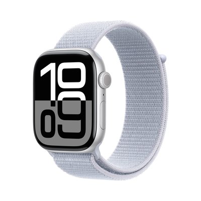 Apple Watch Series 10 GPS 42mm Aluminium Case with Blue Cloud Sport Loop