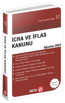 İcra ve İflas Kanunu Ağustos 2024 - Cep Kanunları Serisi