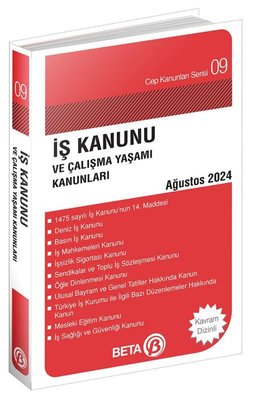 İş Kanunu ve Çalışma Yaşamı Kanunları Ağustos 2024 - Cep Kanunları Serisi