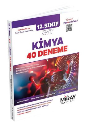 12. Sınıf AYT Kimya 40 Deneme