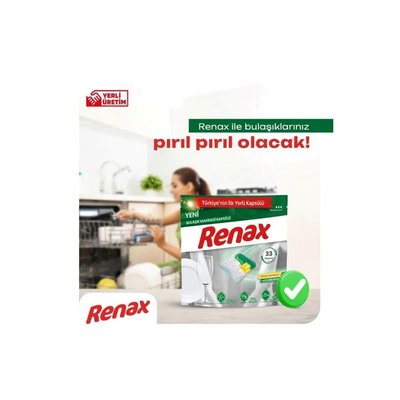 Renax Hepsi Bir Arada Bulaşık Makinesi Tableti 22'li