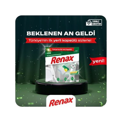 Renax Hepsi Bir Arada Bulaşık Makinesi Tableti 33'lü