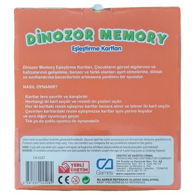 Ca Games Dinozor Memory