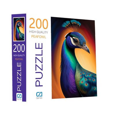 Ca Games Tavus Kuşu 200 Parça Puzzle