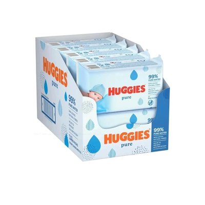 Huggies Pure Yenidoğan 72 Yaprak 10'lu Paket Islak Mendil