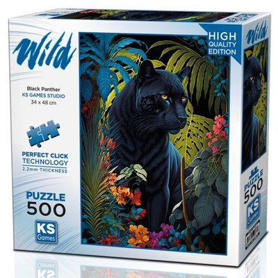KS Games Black Panther with Puzzle 500 Parça 20071