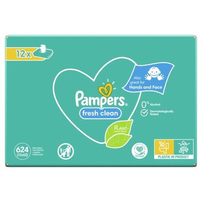 Prima  Pampers Baby Islak Havlu Temiz Ve Ferah (12x52) 624 Yaprak