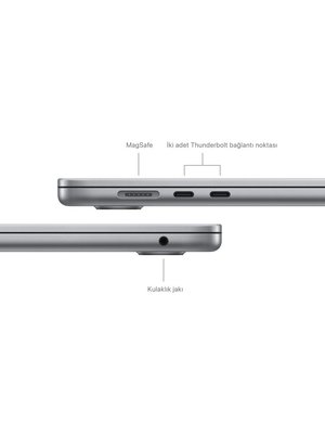  MacBook Air M3 8 GB 512 GB SSD 15.3 MRYN3TU/A Uzay Grisi