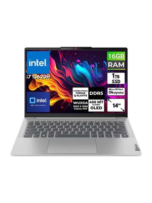 Lenovo Ideapad Slim5 14IRL8 I7-13620H 16 GB 1 Tbssd 14" Wuxga Freedos Taşınabilir Bilgisayar 82XD009FTX Bt3
