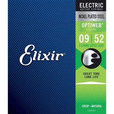 Elixir 009-052 Optiweb Elektro Gitar 7 Telli Set (19007)