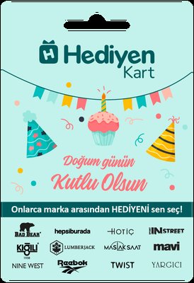 Hediyen Kart -Doğum Günü-250 TL