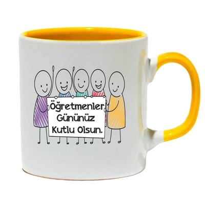 Öğretmenlere Özel Hediye Sarı Kupa -T05