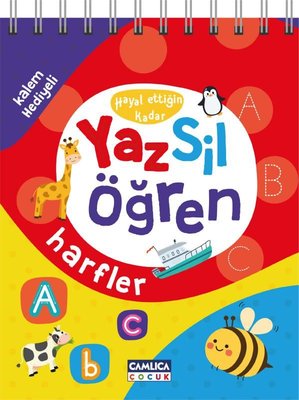 Hayal Ettiğin Kadar Yaz Sil Öğren - Harfler - Kalem Hediyeli