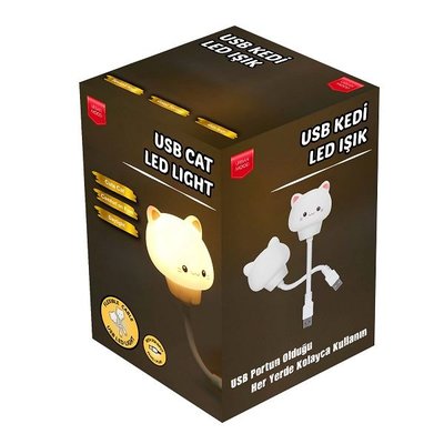 Bood Usbli Kedi Gece Lambası Led