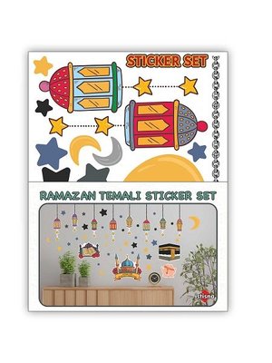 İstisna Ramazan Temalı 76 Parça Cam Sticker