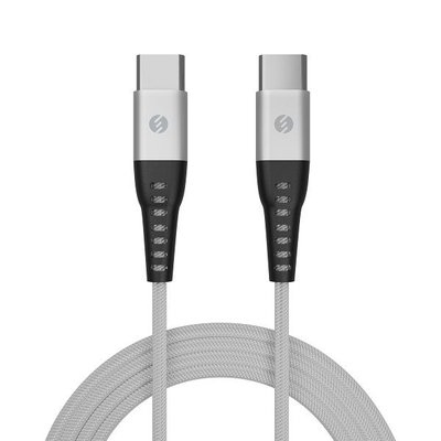 S-link SL-STM55TP 3A Fast Şarj TYPCE TO TYPCE Silver Data + Sarj Kablosu