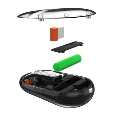 Everest SM-BT29 Glassy Transparan 2in1 Bluetooth ve 2.4 GHz Kablosuz Mouse Siyah