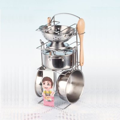 Vardem 8 Parca Raflı Celık Tencere Tava Setı