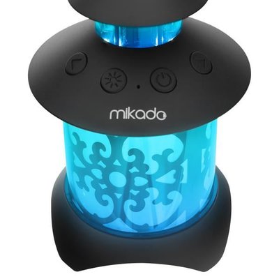 Mikado MD-20BT Siyah 5W 1200mAh LED Işıklı Bluetooth Hoparlör