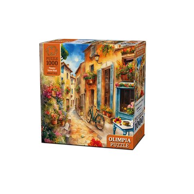 Olimpia Puzzle 1000 Parça Flowery StoneRoad