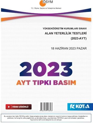 2023 AYT Çıkmış Sorular (Tıpkı Basım - Kapaksız Fasikül)