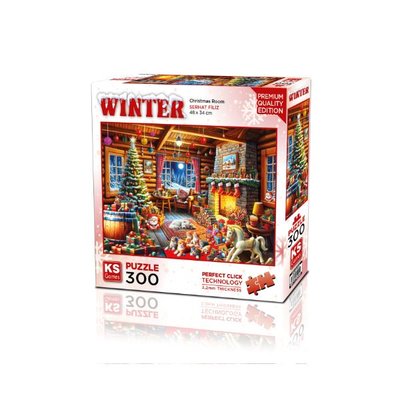 Ks Games Puzzle 300 Parça Christmas Room