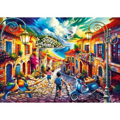 Ks Games Puzzle 300 Parça Mediterranean Street