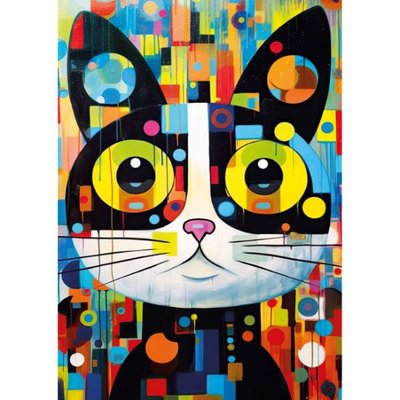 Ks Games Puzzle 300 Parça Abstract Cat