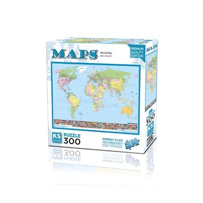 Ks Games Puzzle 300 Parça World Map