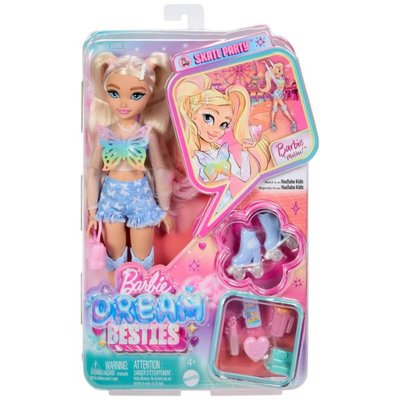 Barbie Dream Besties Paten Partisi Malibu Bebek ve Aksesuarları JFX96