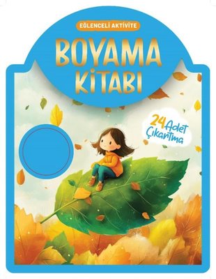 Çıkartmalı Boyama Kitabı - Mavi - Eğlenceli Aktivite