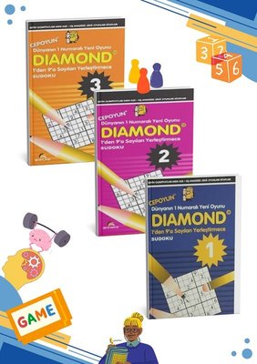 Diamond - Sudoku Akıl Dolu Oyunlar Seti - 3 Kitap Takım