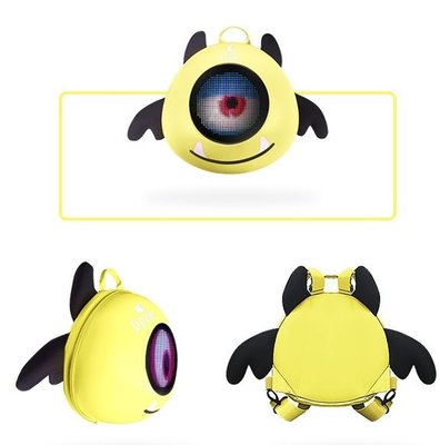 Prime Mini Eye Led Ekranlı Sırt Çantası Sarı
