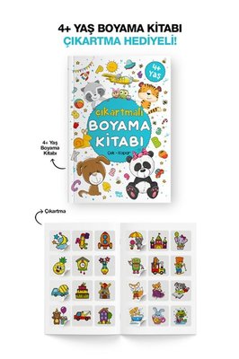 Çıkartmalı Boyama Kitabı 4 Yaş +