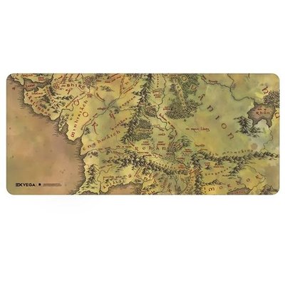 Exvega Lord Of The Rings Middle Earth Map Mousepad Xxl