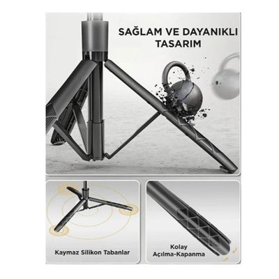 Torima L16 Selfie Stick Tripod Siyah