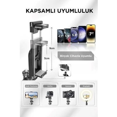 Torima L16 Selfie Stick Tripod Siyah