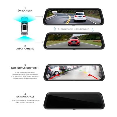 Lenovo Mirror M8/8804 Araç İçi Kamera