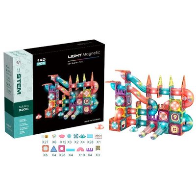 Başel Magnetic Tiles Light Version 140 Parça CH1174 | D&R