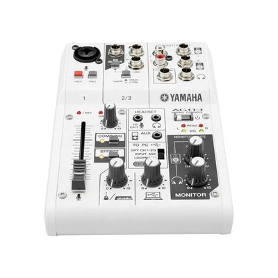 Yamaha AG 03 MK2 3 Kanallı Usb Mikser Beyaz