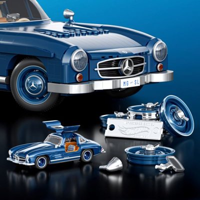 マテル ブリックショップ ホットウィール プレミアムシリーズ 300SL Mattel Brick Shop Hot Wheels Premium Serisi MercedesBenz 300SL