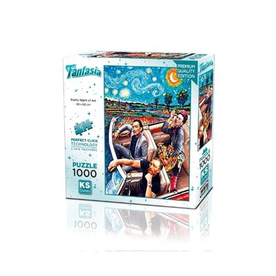 Ks Games Puzzle 1000 Parça Starry Night of Art | D&R